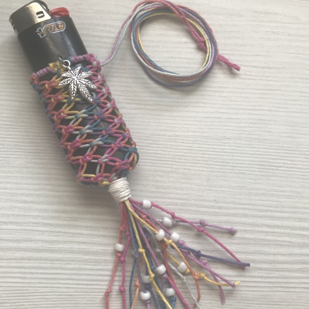 Macrame Lighter Leash (Handmade & Personalized)